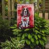 English Springer Spaniel My Valentine Garden Flag Mailbox Flag Decorative Yard Flag Banner Outside Patio Artwork Yard Flower Beds, Garden Size