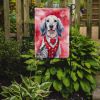 English Setter My Valentine Garden Flag Mailbox Flag Decorative Yard Flag Banner Outside Patio Artwork Yard Flower Beds, Garden Size, Multicolor