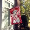 Sealyham Terrier My Valentine House Flag Large Porch Sleeve Pole Decorative Outside Yard Banner Artwork Wall Hanging, Polyester, House Size