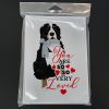 Bernese Mountain Dog #3 so Loved Greeting Cards Pack of 8 Blank Cards with Envelopes Whimsical A7 Size 5x7 Blank Note Cards