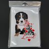 Bernese Mountain Dog Puppy #1 so Loved Greeting Cards Pack of 8 Blank Cards with Envelopes Whimsical A7 Size 5x7 Blank Note Cards