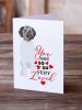 Doodle Silver #3 so Loved Greeting Cards Pack of 8 Blank Cards with Envelopes Whimsical A7 Size 5x7 Blank Note Cards