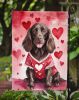 Boykin Spaniel My Valentine Garden Flag Mailbox Flag Decorative Yard Flag Banner Outside Patio Artwork Yard Flower Beds, Garden Size, Multicolor