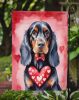 Gordon Setter My Valentine Garden Flag Mailbox Flag Decorative Yard Flag Banner Outside Patio Artwork Yard Flower Beds, Garden Size, Multicolor