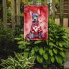 American Hairless Terrier My Valentine Garden Flag Mailbox Flag Decorative Yard Flag Banner Outside Patio Artwork Yard Flower Beds, Garden Size