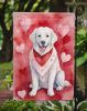 Kuvasz My Valentine Garden Flag Mailbox Flag Decorative Yard Flag Banner Outside Patio Artwork Yard Flower Beds, Garden Size, Multicolor