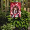 American English Coonhound My Valentine Garden Flag Mailbox Flag Decorative Yard Flag Banner Outside Patio Artwork Yard Flower Beds, Garden Size