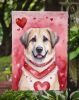 Anatolian Shepherd Dog My Valentine Garden Flag Mailbox Flag Decorative Yard Flag Banner Outside Patio Artwork Yard Flower Beds, Garden Size