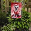 Chinese Crested My Valentine Garden Flag Mailbox Flag Decorative Yard Flag Banner Outside Patio Artwork Yard Flower Beds, Garden Size, Multicolor