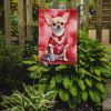 Chihuahua My Valentine Garden Flag Mailbox Flag Decorative Yard Flag Banner Outside Patio Artwork Yard Flower Beds, Garden Size, Multicolor