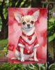 Chihuahua My Valentine Garden Flag Mailbox Flag Decorative Yard Flag Banner Outside Patio Artwork Yard Flower Beds, Garden Size, Multicolor