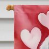 Great Pyrenees My Valentine House Flag Large Porch Sleeve Pole Decorative Outside Yard Banner Artwork Wall Hanging, Polyester, House Size, Multicolor