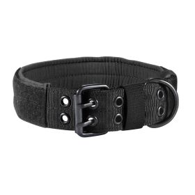 Nylon Anti-grind Dog Leash Collar (Option: Black-L)