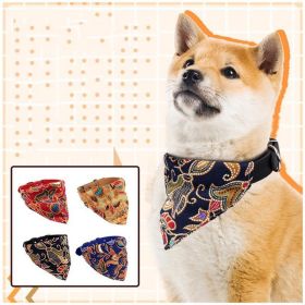 New Adjustable Pet Dog Triangular Bandage Puppy Cat Scarf Bandana Collar Bibs Cat Neck Decor Dress Up Birthday Party Washable (Color: Khaki, size: 30cm)