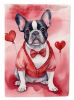 French Bulldog My Valentine Garden Flag Mailbox Flag Decorative Yard Flag Banner Outside Patio Artwork Yard Flower Beds, Garden Size, Multicolor