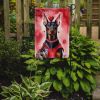 Doberman Pinscher My Valentine Garden Flag Mailbox Flag Decorative Yard Flag Banner Outside Patio Artwork Yard Flower Beds, Garden Size, Multicolor