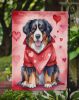 Bernese Mountain Dog My Valentine Garden Flag Mailbox Flag Decorative Yard Flag Banner Outside Patio Artwork Yard Flower Beds, Garden Size, Multicolor