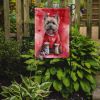 Cairn Terrier My Valentine Garden Flag Mailbox Flag Decorative Yard Flag Banner Outside Patio Artwork Yard Flower Beds, Garden Size, Multicolor